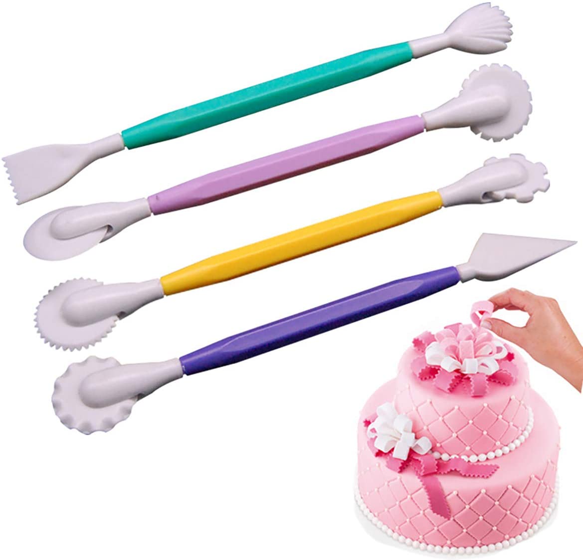 4pcs Pottery Carving Set With Soft Clay Modeling Tools, Cake Decorative  Sculpting Pens
