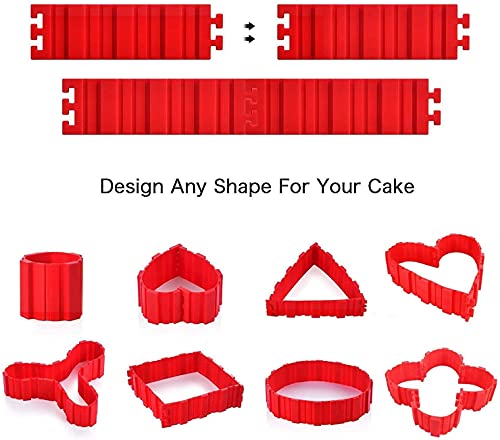 4pcs Silicone Cake Molds, Cake Decoration Diy Baking Mold Magic