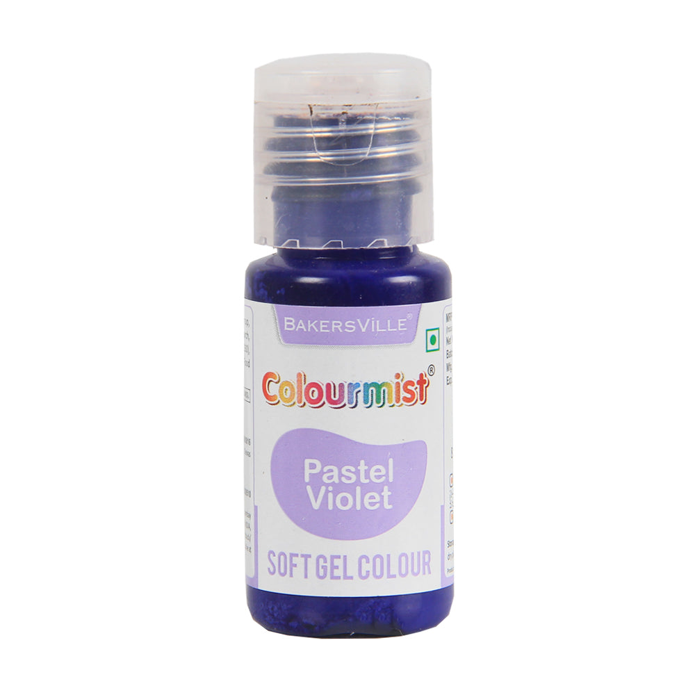 Colourmist Soft Gel Paste Food Color, ( Pastel Violet ), 20g | Edible Gel Colour For Fondant / Dessert / Baking |