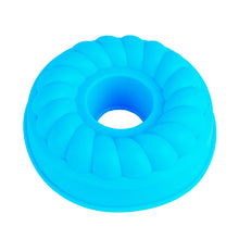 Load image into Gallery viewer, FineDecor Silicone Bundt Cake Pan, Nonstick Round Fluted Mold 5 Inch - Tube Cake Pan Silicone Baking Molds for Jello, Gelatin, Pound Cake, FD 3190
