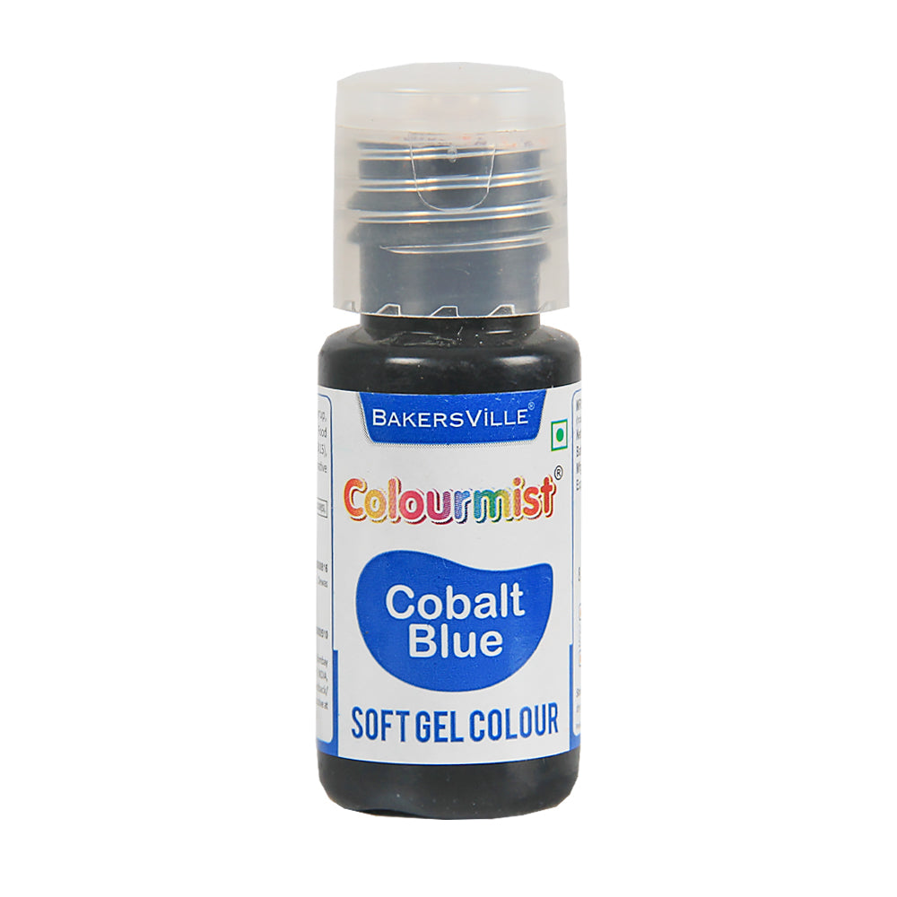 Colourmist Soft Gel Paste Food Color, ( Cobalt Blue ), 20g | Edible Gel Colour For Fondant / Dessert / Baking |