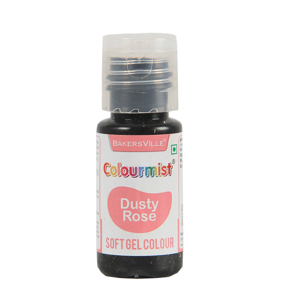 Colourmist Soft Gel Paste Food Color, ( Dusty Rose ), 20g | Edible Gel Colour For Fondant / Dessert / Baking |