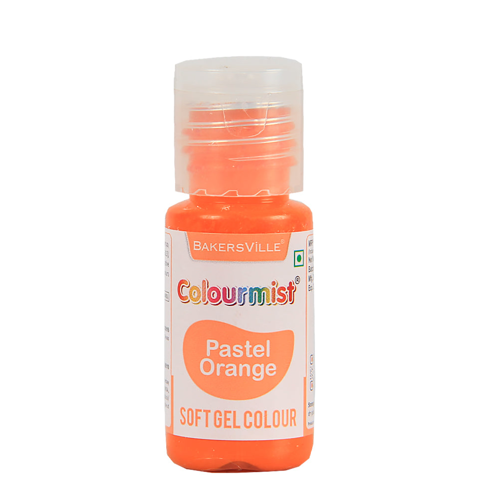 Colourmist Soft Gel Paste Food Color, ( Pastel Orange ), 20g | Edible Gel Colour For Fondant / Dessert / Baking |