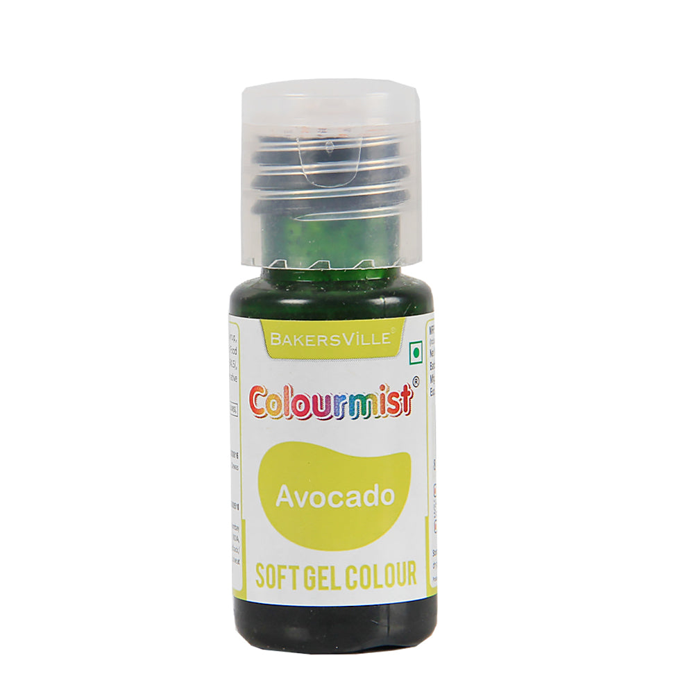 Colourmist Soft Gel Paste Food Color, ( Avocado ), 20g | Edible Gel Colour For Fondant / Dessert / Baking |