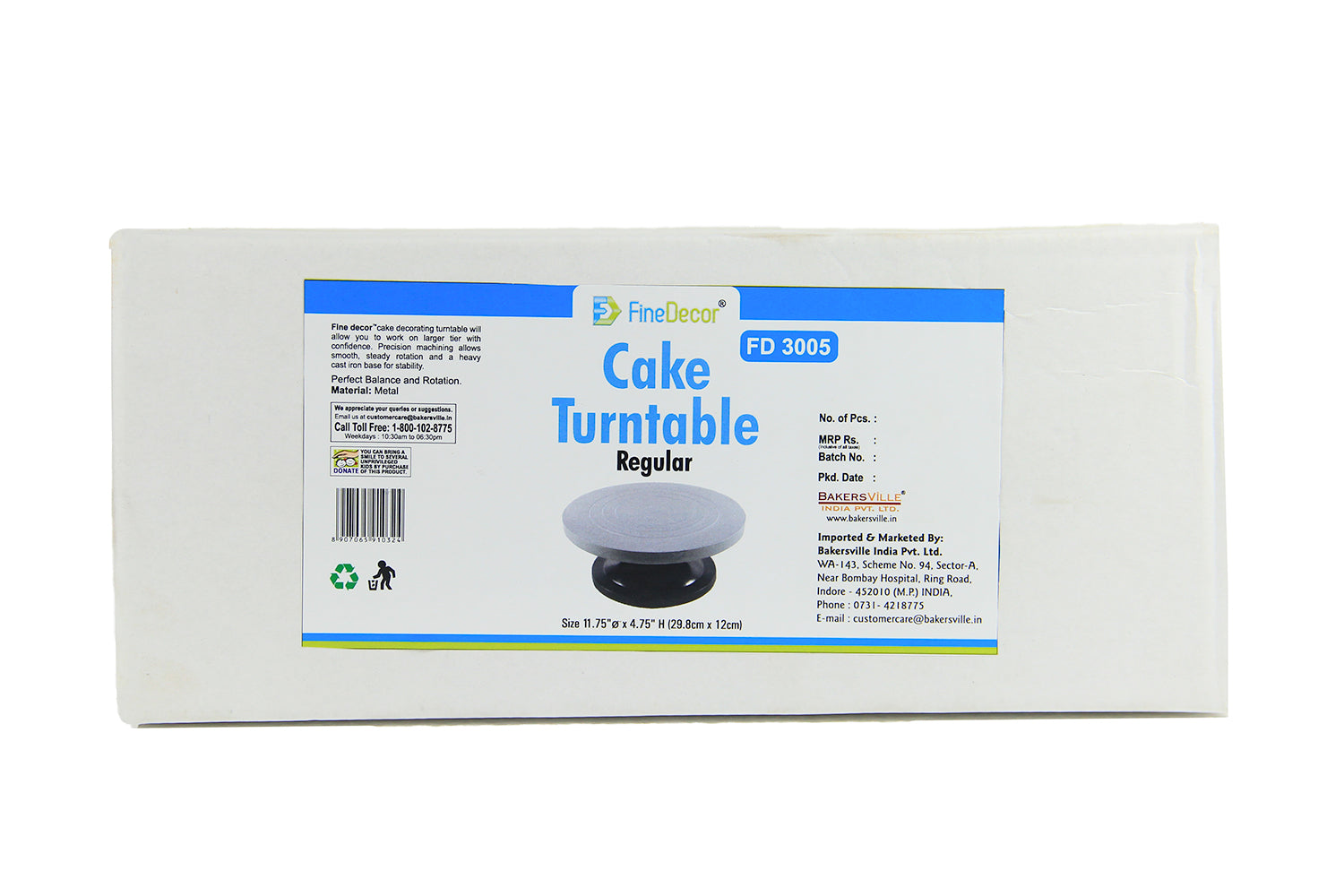 finedecor cake turntable (regular) - fd 3005