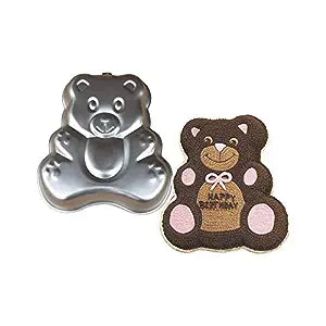 FINEDECOR Teddy Bear Shape Cake Pan Tin Multicolour