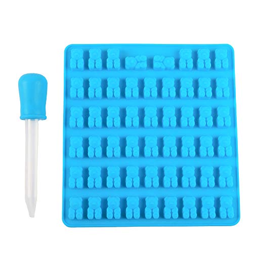 Silicone Gummy Bear Chocolate Jelly Mold With Dropper Candy Maker Ice Tray  Mould