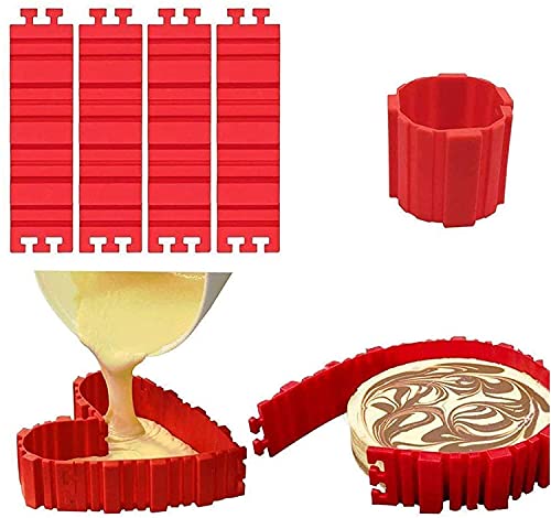 Silicone Cake Mold Big Round Shape Cake molds Happy Birthday Letter Mould  for Cakes Baking Tools Cake pan Microwave Oven (Multi Color)