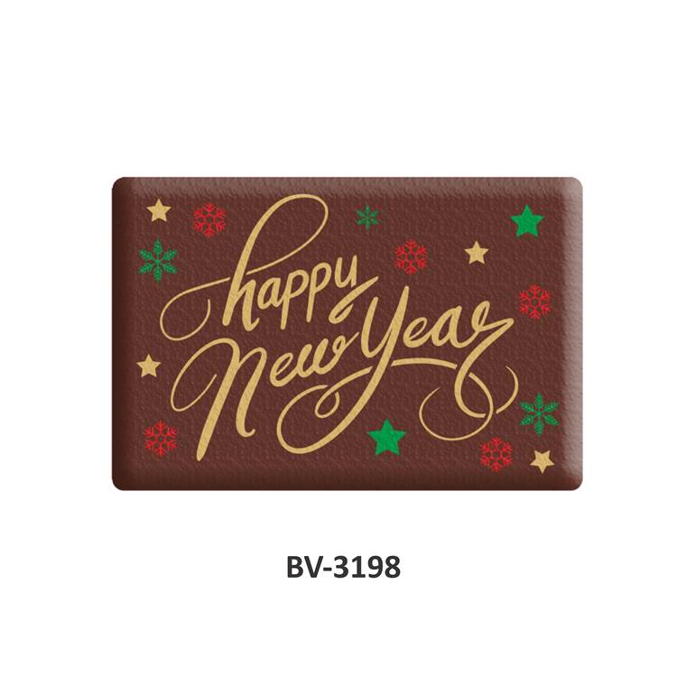 Foodecor Happy New Year Decorative Transfer Mould  - BV 3198