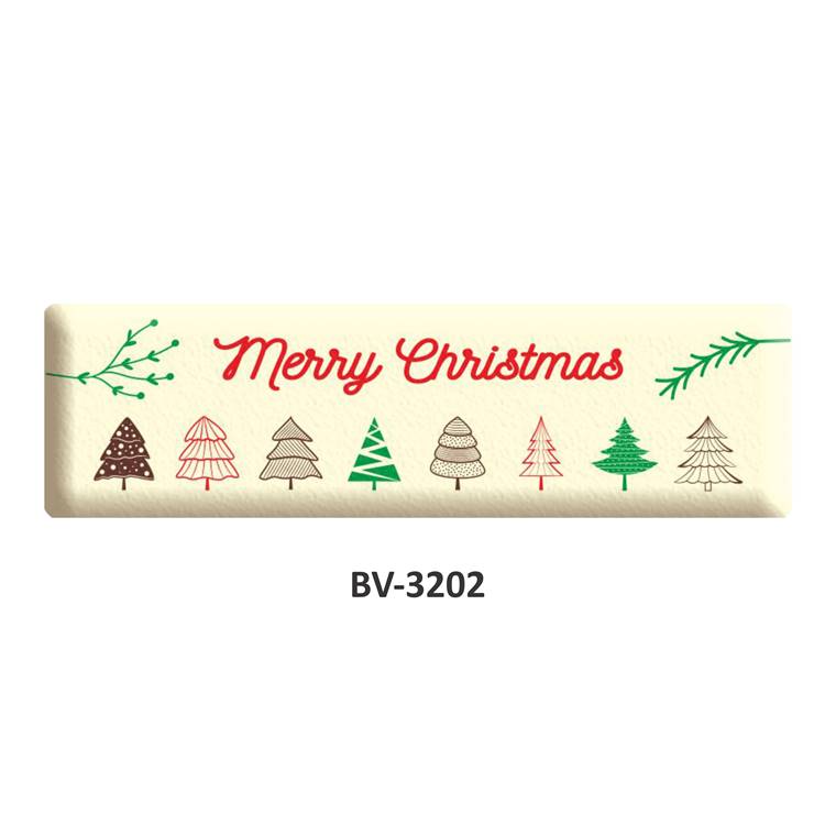 Foodecor Decorative Merry Christmas X Mas Tree Chocolate Transfer Mould - BV 3202