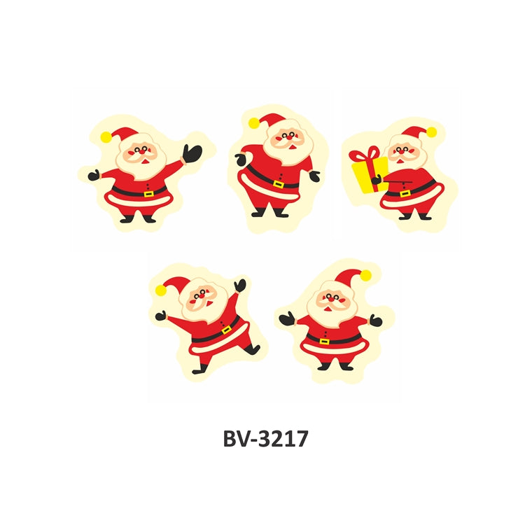 Foodecor Merry Christmas Santa Claus Design Decorative Transfer Mould- BV 3217