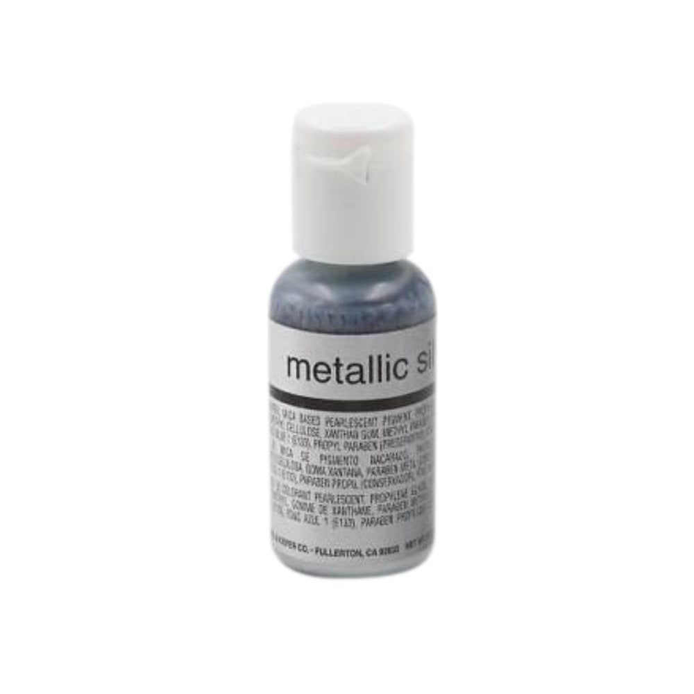 Chefmaster Airbrush, Metallic Silver, 19 ml