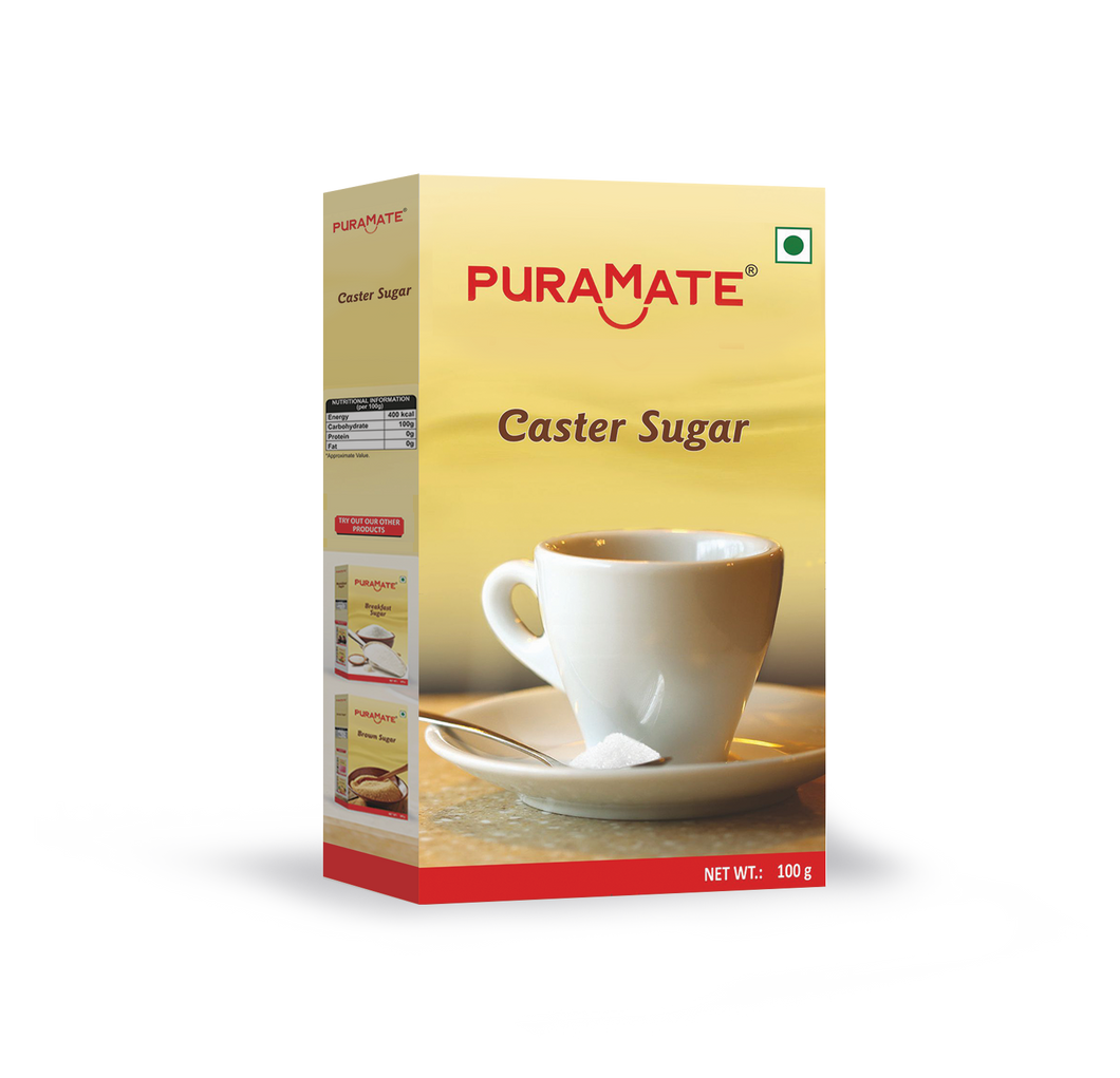 Puramate Caster Sugar, 100g