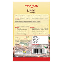 Load image into Gallery viewer, Puramate Cocoa Powder, 50g
