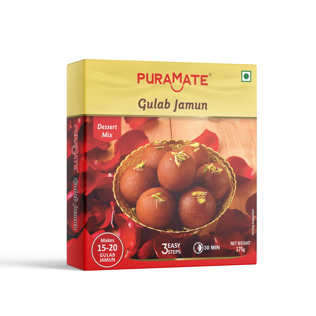 Puramate Gulab Jamun Dessert Mix, 175 g