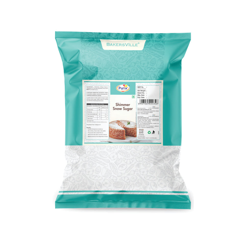 Purix Shimmer Snow Sugar - 1Kg