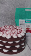 Load and play video in Gallery viewer, Bakersveggie Eggless Red Velvet Cake Premix. 1kg
